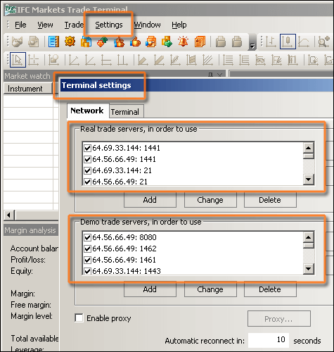 Terminal Ayarları