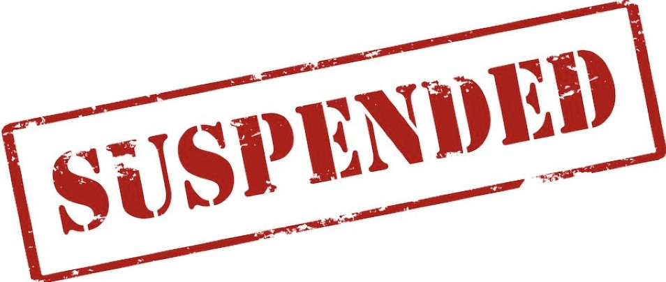  Trading suspended